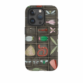 iPhone Tough Case - Cabinet Of Bugs By Maja Lindberg Color Accent