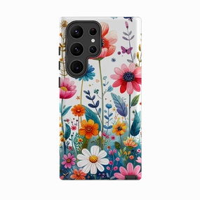 Comfort Texture Layer Samsung Tough Case - Field Floral
