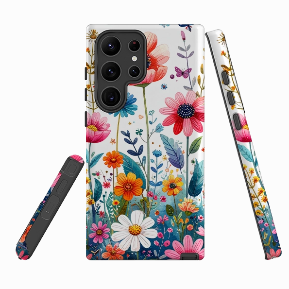 Samsung Tough Case - Field Floral Classic Look Artistic Design