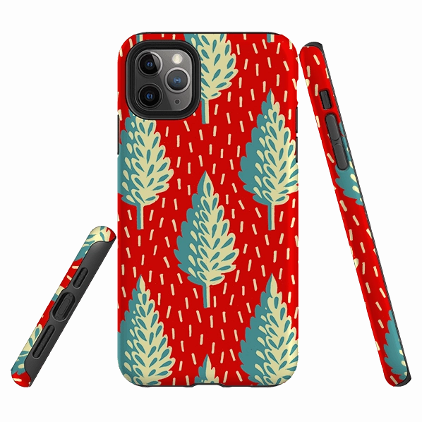 Matte Feel Texture iPhone Tough Case - Forest By Cressida Bell