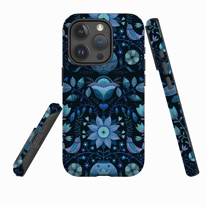 iPhone Tough Case - Blue Folk By Suzy Taylor professional accessory
