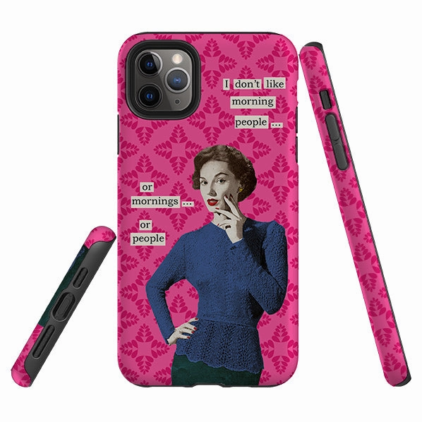 iPhone Tough Case - Morning Person By Clare Jordan Premium Detail