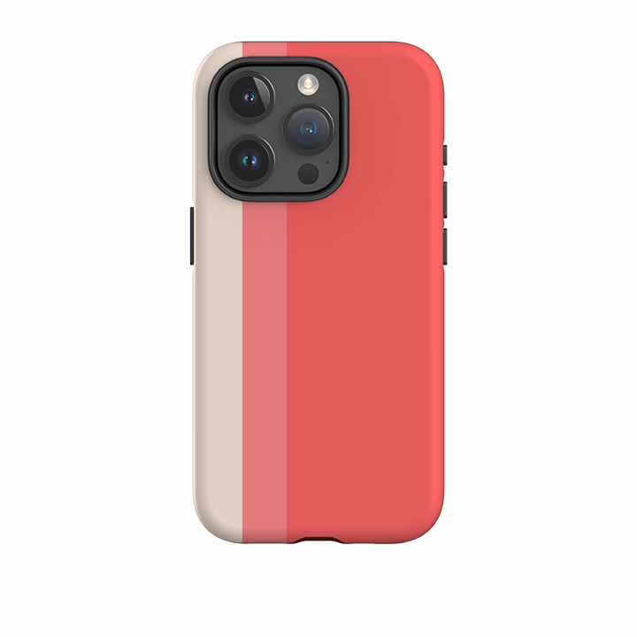Compact Texture Impact Resistant iPhone Case - Singapore Chroma Stripe