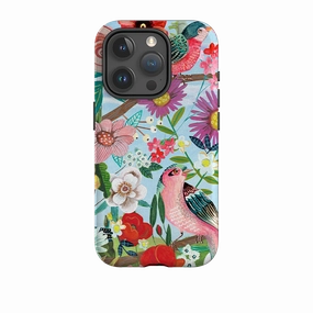iPhone Tough Case - Birds By Caroline Bonne Muller Sleek Finish