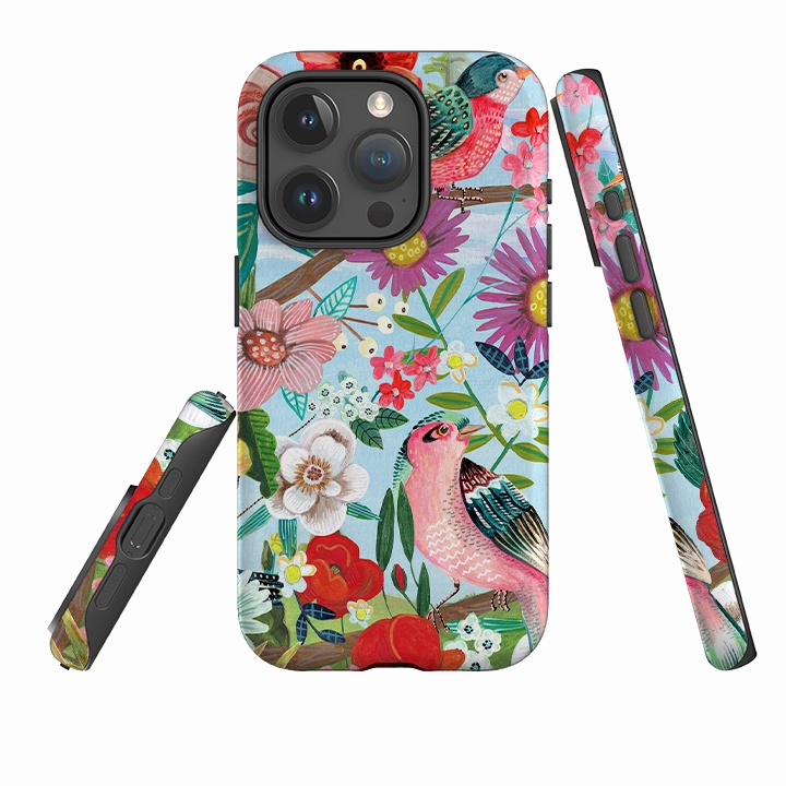 iPhone Tough Case - Birds By Caroline Bonne Muller Modern Accessory Comfort Padding