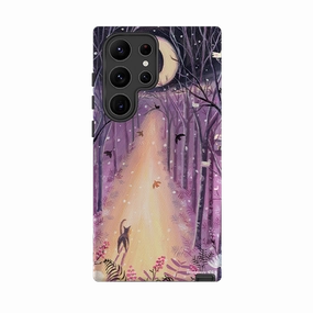 Samsung Tough Case - Forest Cat By Mary Stubberfield Polished Style Stylish Aesthetic