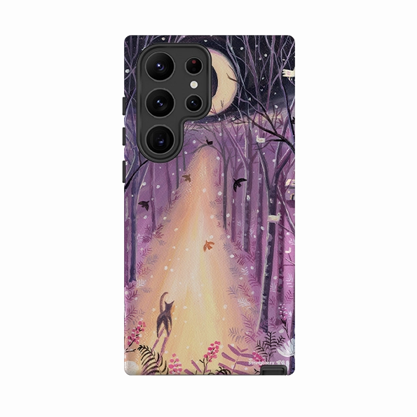 Samsung Tough Case - Forest Cat By Mary Stubberfield Rugged Design