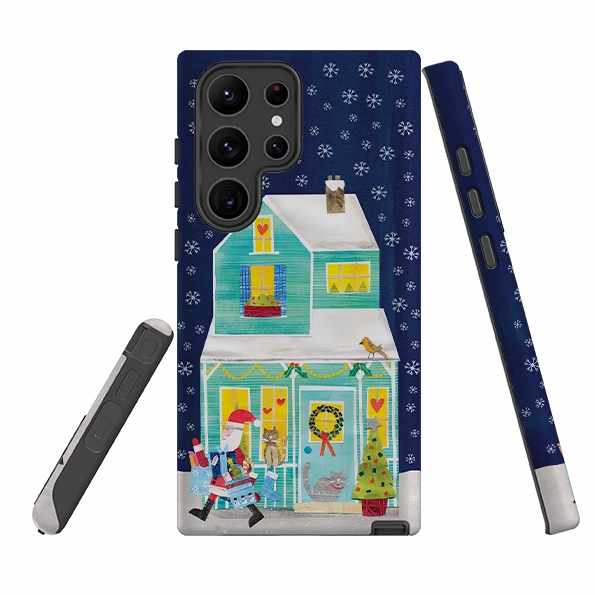 Minimal Texture Layer Flexible Feel Samsung Tough Case - Holiday House By Tracey English