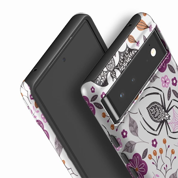 Google Tough Case -  SpiderBat Pattern Grey By Jenny Zemanek Minimal Grip