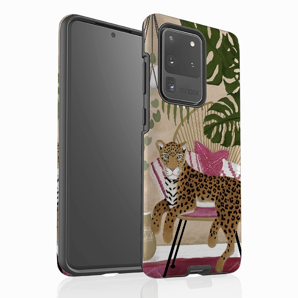 Samsung Tough Case - Boho Leopard Cream By Bex Parkin Flexible Material Classic Style