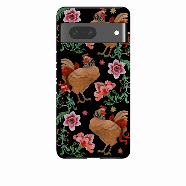 Polished Look Google Tough  Case - Three French Hens By Maria Matos