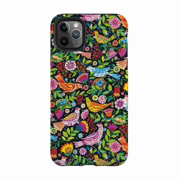 iPhone Tough Case - Folk Birds By Sarah Campbell Soft Shape