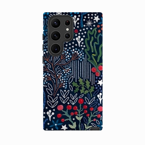 Samsung Tough Case - Winter Flowers II By Emma Frances Grant Sleek Grip Premium Style