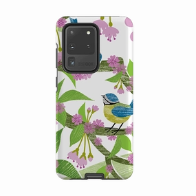 Smooth Finish Touch Samsung Tough Case - Blue Tits and Blossom By Liane Payne