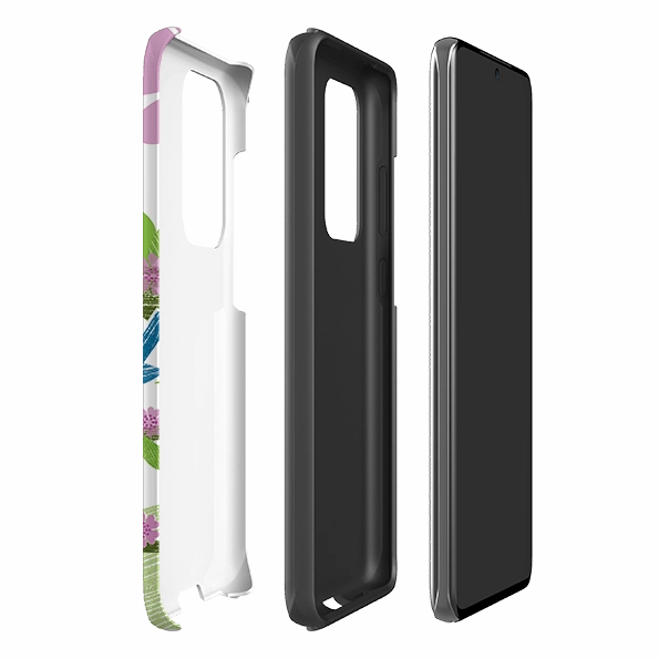 Durable Shape Samsung Tough Case - Blue Tits and Blossom By Liane Payne