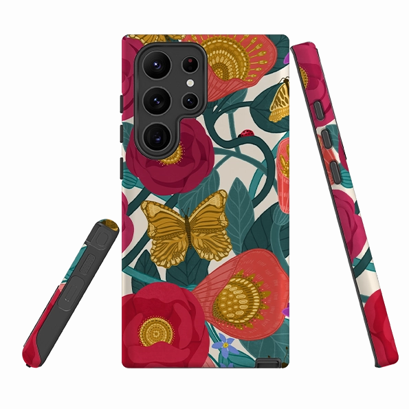 Samsung Tough  Case - Abundance III By Nina Pace Elegant Touch Premium Pattern Design