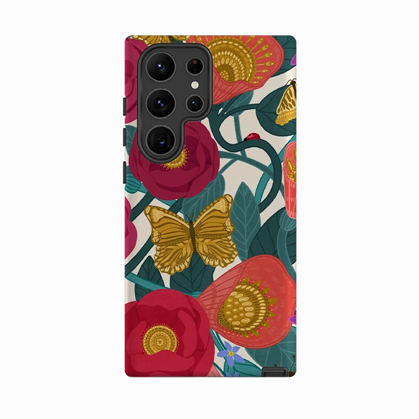 Samsung Tough  Case - Abundance III By Nina Pace Hand Feel Clear Pattern