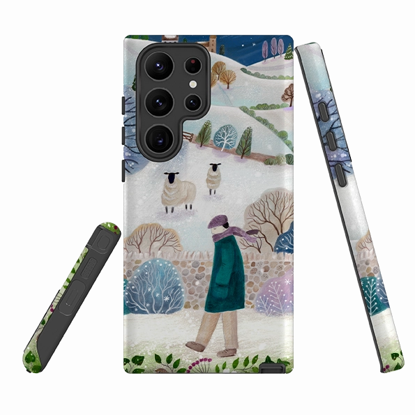 Samsung Tough Case - Across Snowy Fields By Bex Parkin Polished Finish