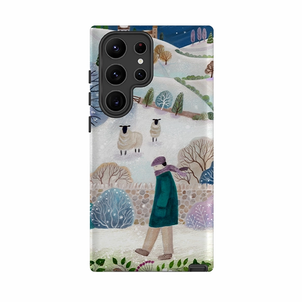 Samsung Tough Case - Across Snowy Fields By Bex Parkin Trendy Look Durable Texture Build