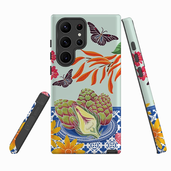 Durable Surface Design Samsung Tough Case - Artichokes By Kate Heiss