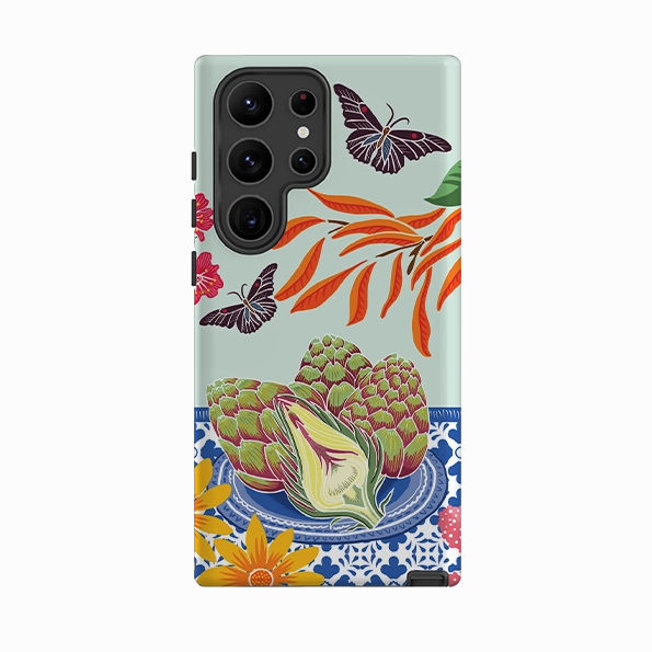 Samsung Tough Case - Artichokes By Kate Heiss Compact Grip Color Gradient