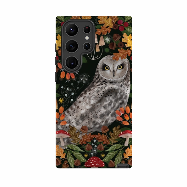 Samsung Tough Case - Autumn Owl By Bex Parkin Stylish Detail Layer