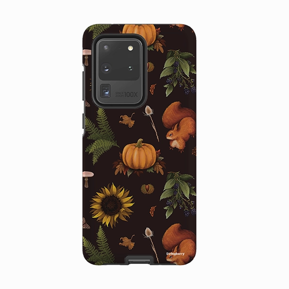 Clear Frame Samsung Tough Case - Autumn Pattern I By Anna Stead