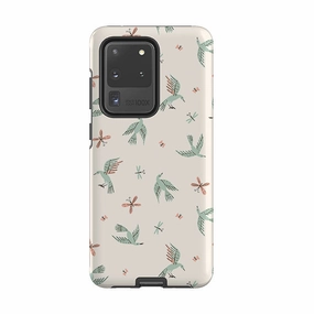 Elegant Design Layer Samsung Tough Case - Birds And Butterflies Cream By Meghann Rader