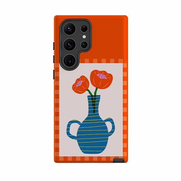 Premium Craft Samsung Tough Case - Blue Vase