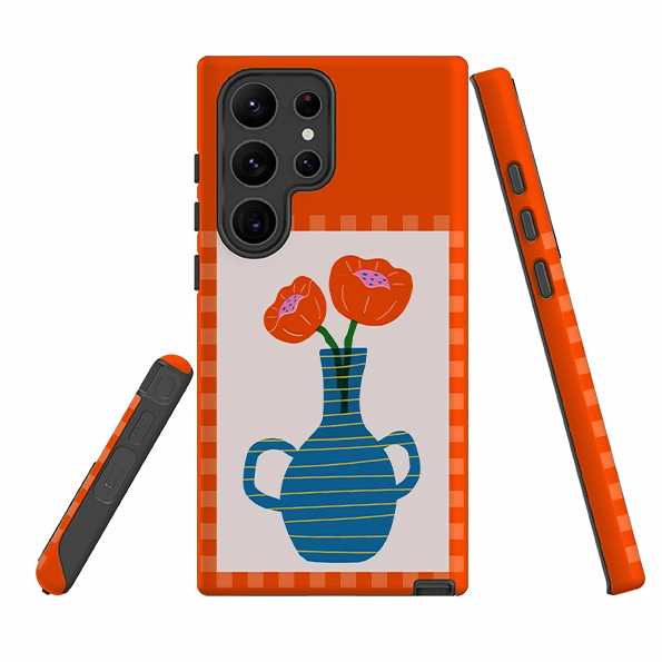 Samsung Tough Case - Blue Vase Premium Edge Design