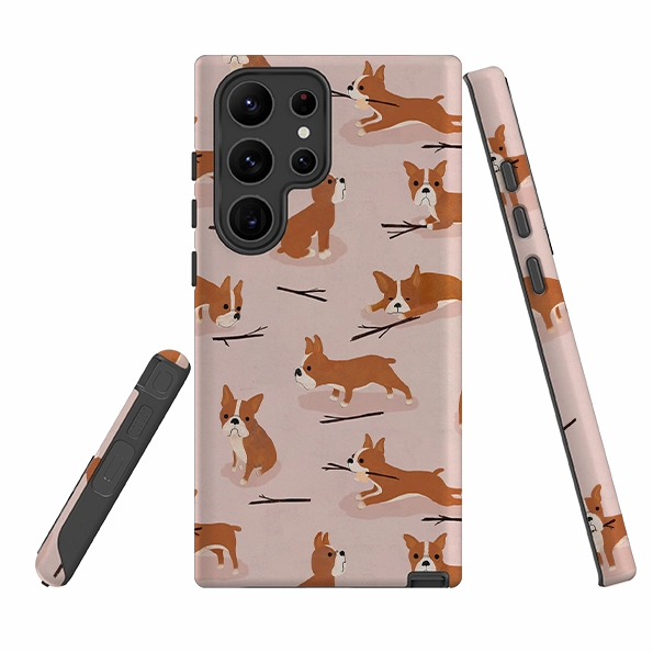Samsung Tough Case - Boston Terrier By Katherine Quinn Flexible Build Form Matte Finish