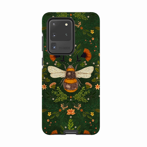 Samsung Tough Case - Botanical Bee Green By Jade Mosinski Comfort Build Layer Youth Style
