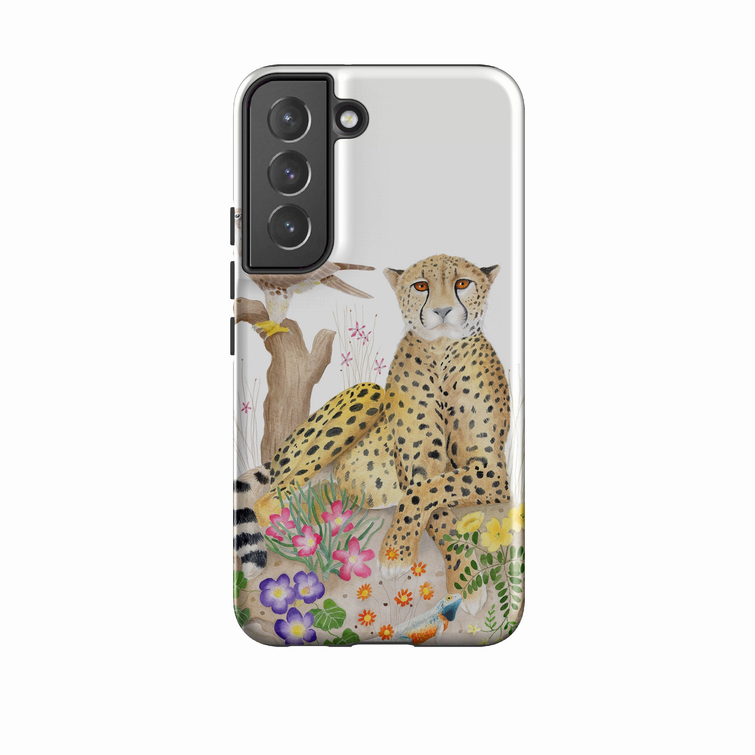 Samsung Tough Case - Botswana Cheetah By Bex Parkin Soft Detail Layer