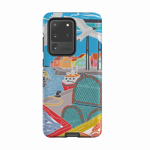 Compact Fit Comfort touch Samsung Tough Case - Bright Houses By Kate Heiss