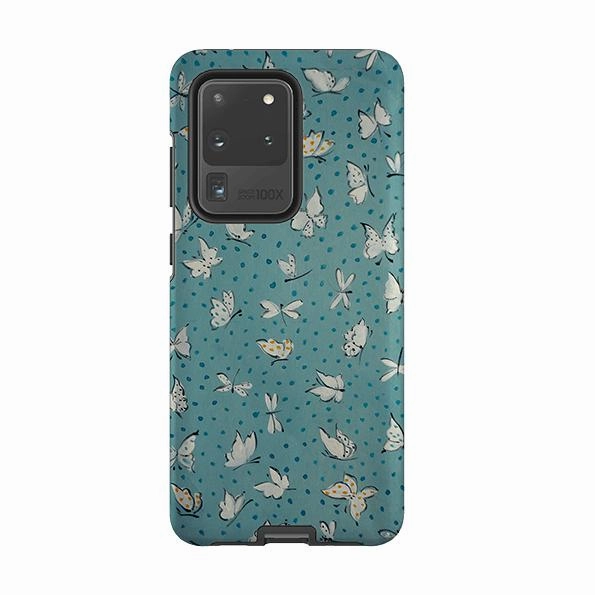 Comfort Texture Finish Anti glare Samsung Tough Case - Butterflies On Sky By Sarah Campbell
