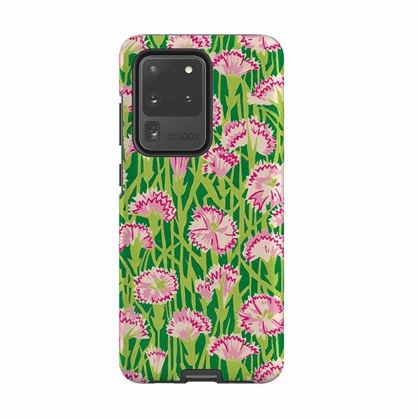 Samsung Tough Case - Carnations By Sarah Campbell Minimal Protection Daily Essential