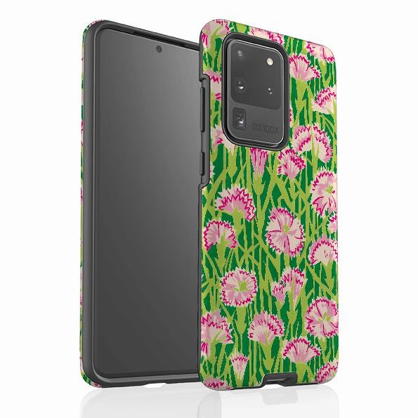 Samsung Tough Case - Carnations By Sarah Campbell Matte Touch Rugged Edge