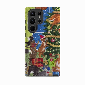 Elegant Surface Samsung Tough Case - Christmas cats By Caroline Bonne Muller