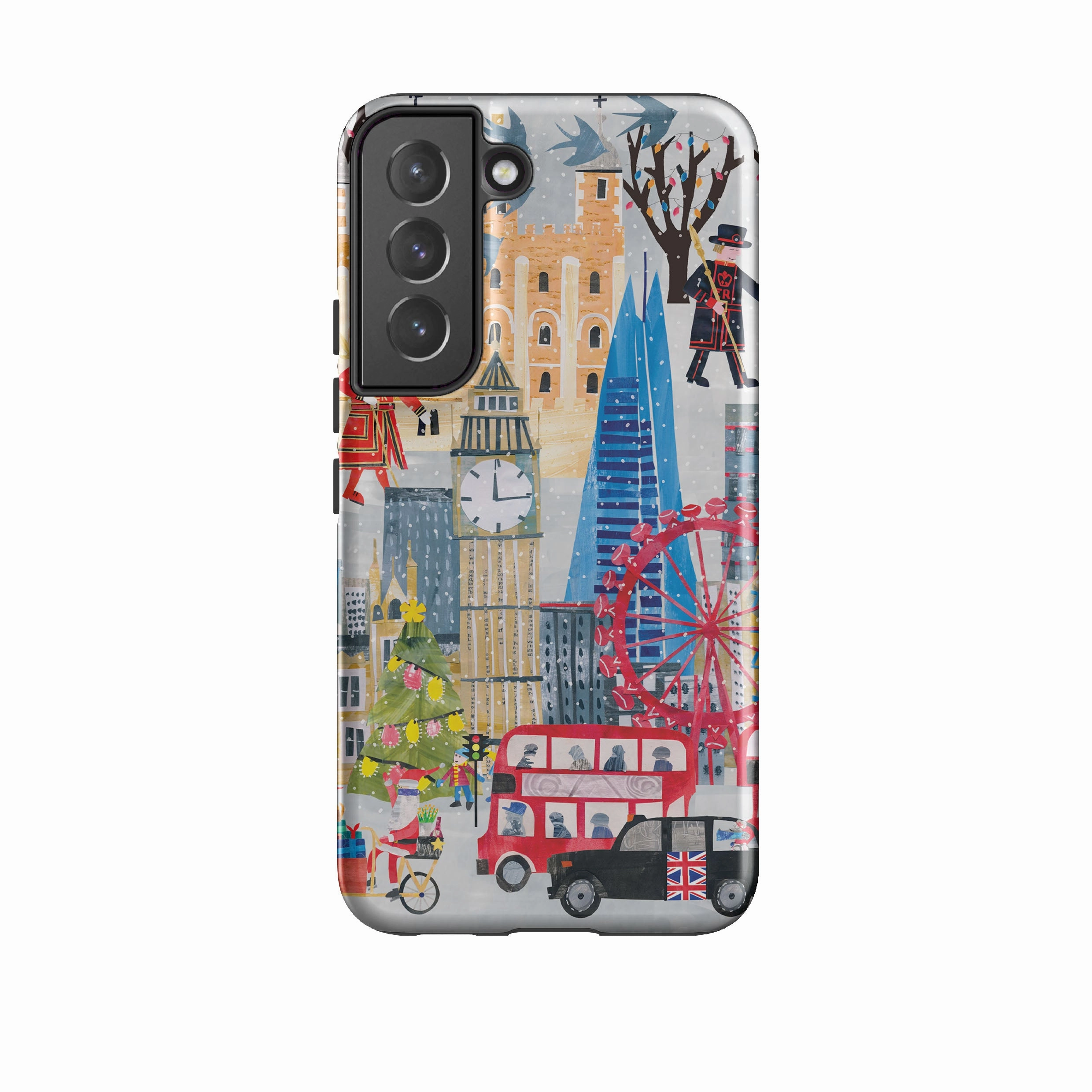 high quality build Samsung Tough Case - Christmas In London By Tracey English