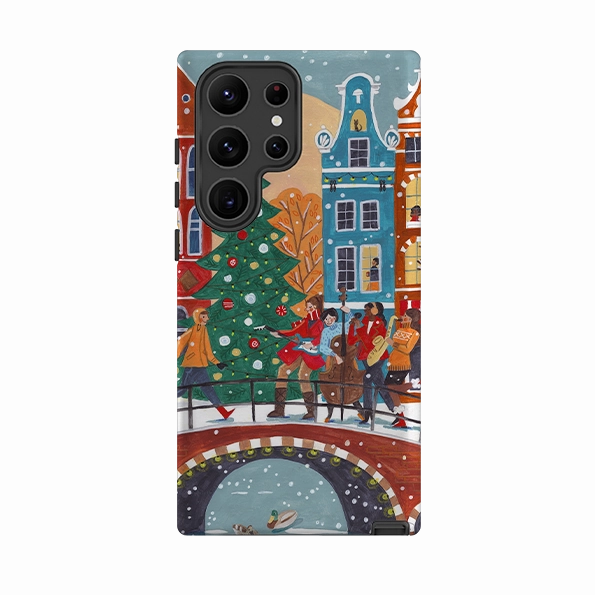 Port Protection Samsung Tough Case - Christmas Music Amsterdam By Caroline Bonne Muller