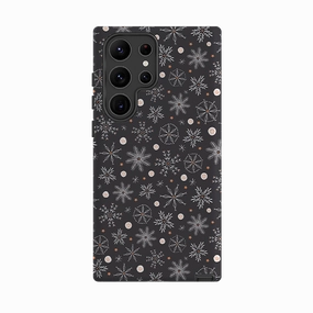 Samsung Tough Case - Christmas Snowflakes II By Ali Brookes Textured Detail