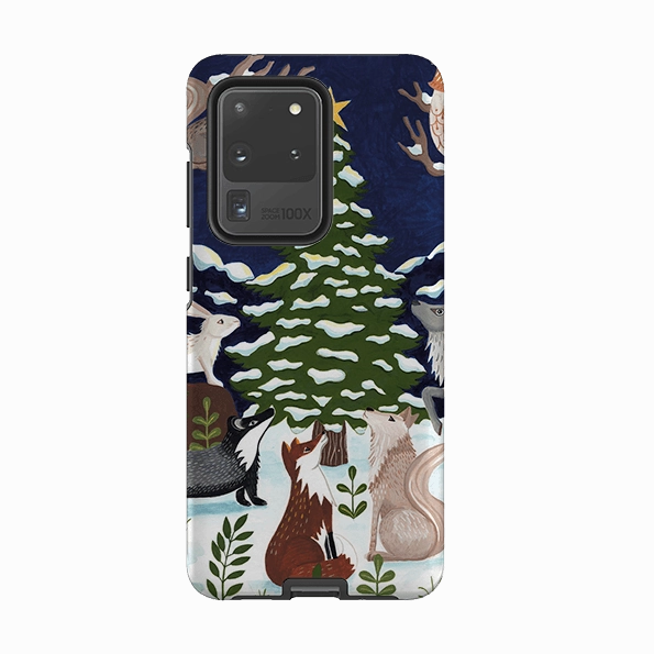Hybrid Pattern Design Color Gradient Samsung Tough Case - Christmas Tree By Bex Parkin