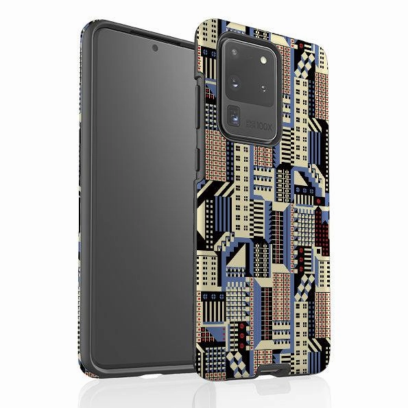 Durable Finish Layer Samsung Tough Case - Cityscape By Cressida Bell