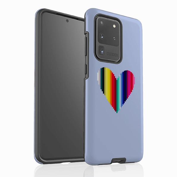 Lightweight Protection Samsung Tough Case - Cool Heart By Kitty Joseph
