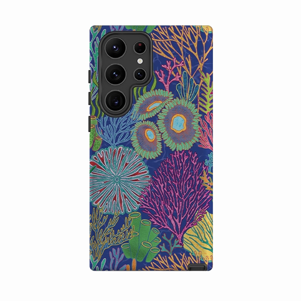 Sporty Design Samsung Tough Case - Coral II By Natalie Pedetti Prack