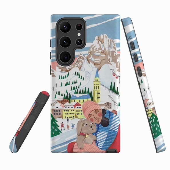 Samsung Tough Case - Cortina By Caroline Bonne Muller Protective Quality Matte Texture Finish