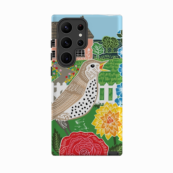 Samsung Tough Case - Cottage Garden By Kate Heiss Trendy Design Creative Texture
