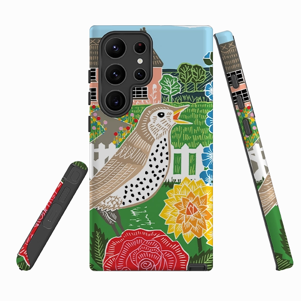 Customizable Option Creative Artwork Samsung Tough Case - Cottage Garden By Kate Heiss