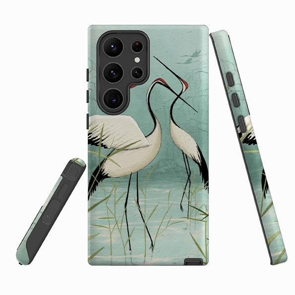 Samsung Tough Case - Cranes By Maja Lindberg Premium Build Layer