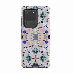 Samsung Tough Case - Crazybird Pattern By Mia Underwood Flexible Surface Texture
